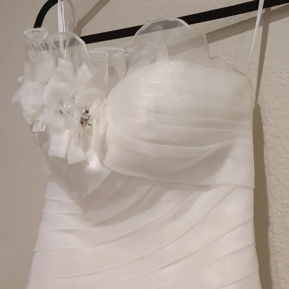 Stunning Allure Bridals Ivory Wedding Dress Size 4 - Picture 6 of 13